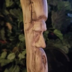 Wood spirit carvings/Canes and Walking sticks.
